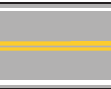 Two parallel solid yellow center lines in a road segment.
